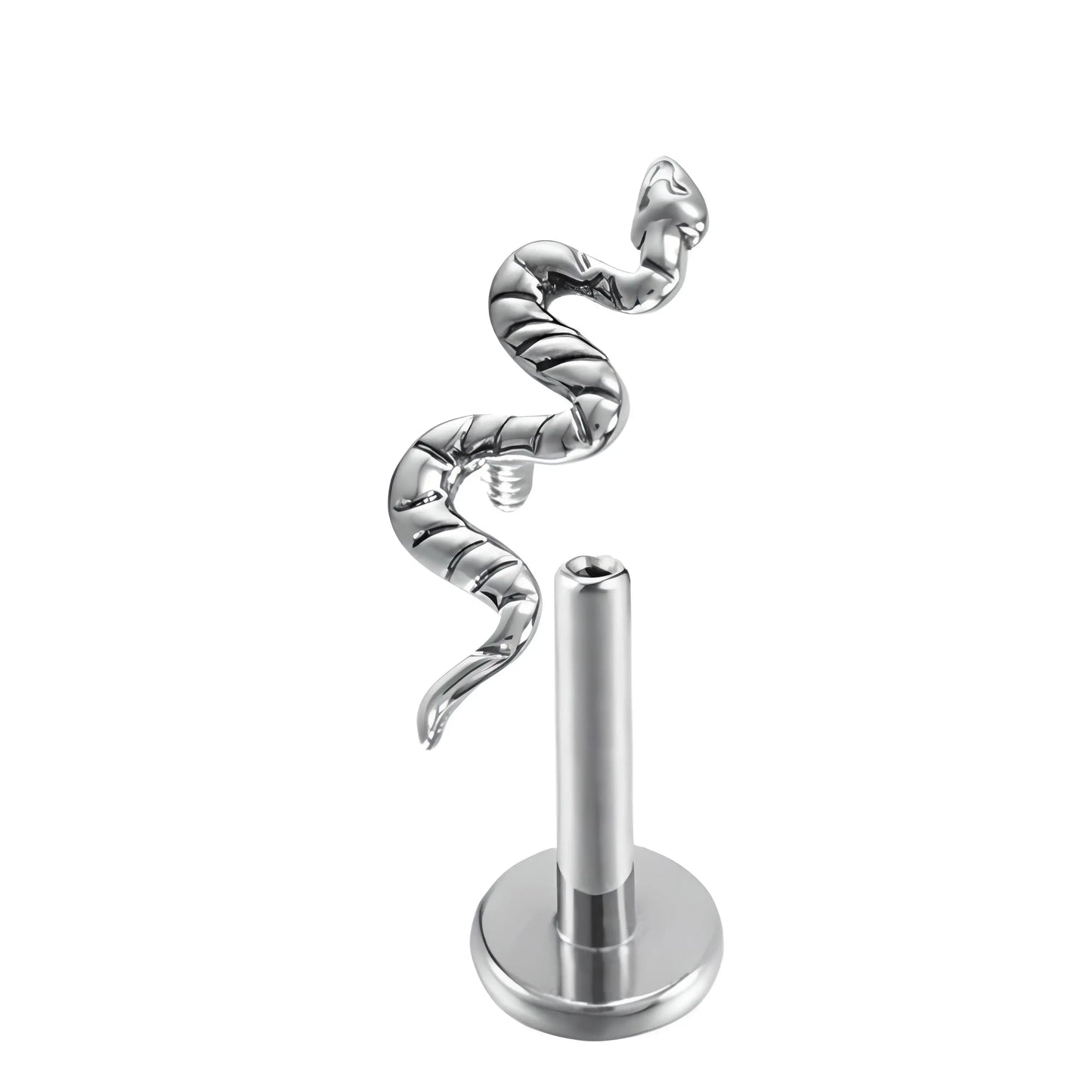 Piercing titane vissage interne serpent