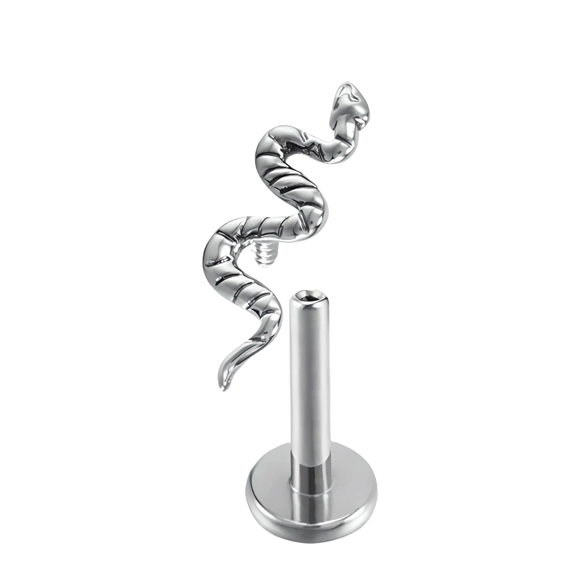 Piercing titane vissage interne serpent