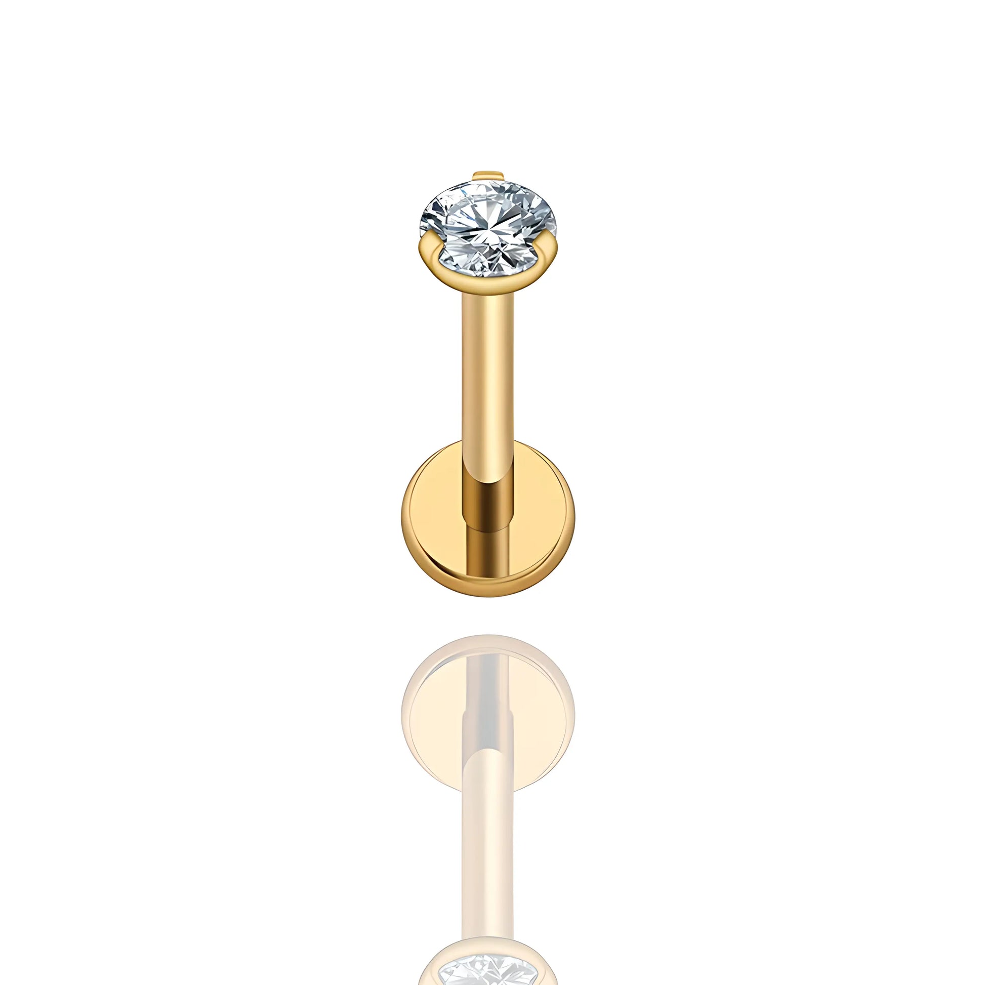 Bijou de piercing en titane avec tête griffée