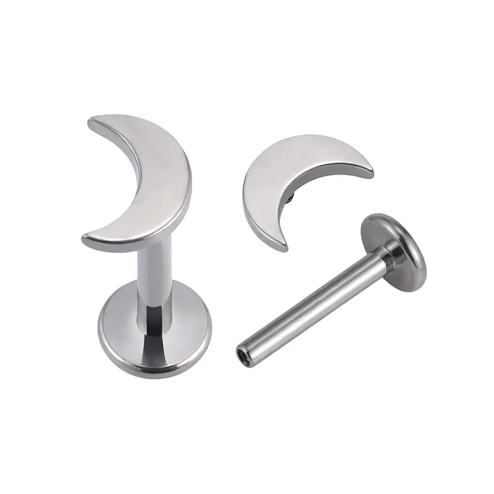 Piercing labret lune simple