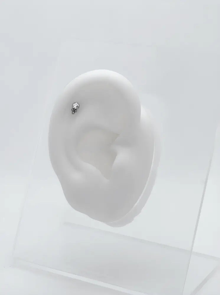 piercing helix brillant titane