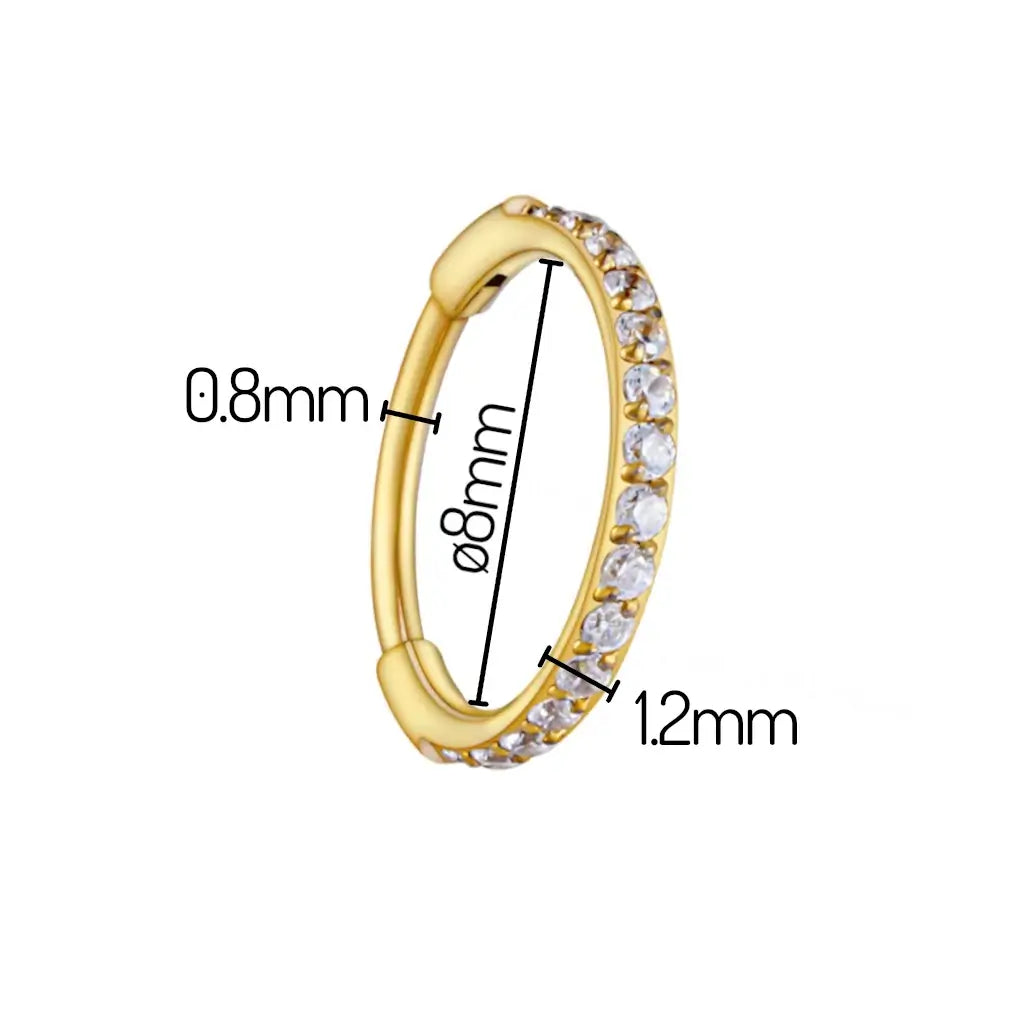 Anneau Tressé Flexible 0,8 mm pour Piercing de Narine Anneau Tressé Flexible 0,8 mm pour Piercing de Narine