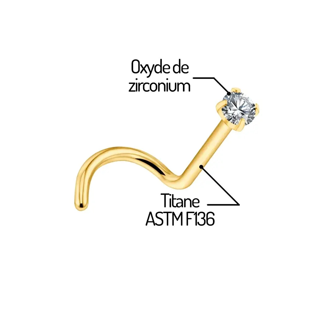 Avantages du piercing nez Arlia en titane ASTM F-136 – hypoallergénique et durable