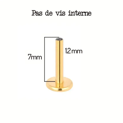 Labretstab aus Titan