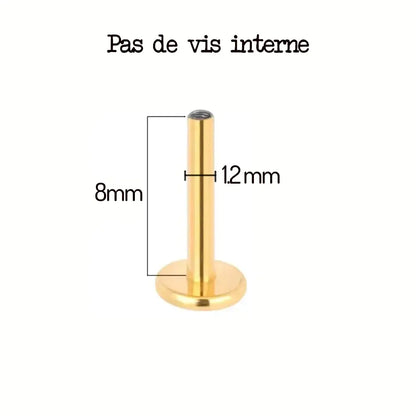 Labretstab aus Titan