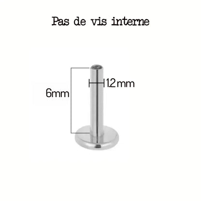 Labretstab aus Titan