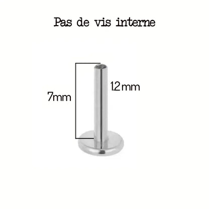 Labretstab aus Titan