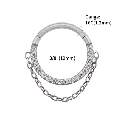 anneau piercing helix en titane ASTM F-136