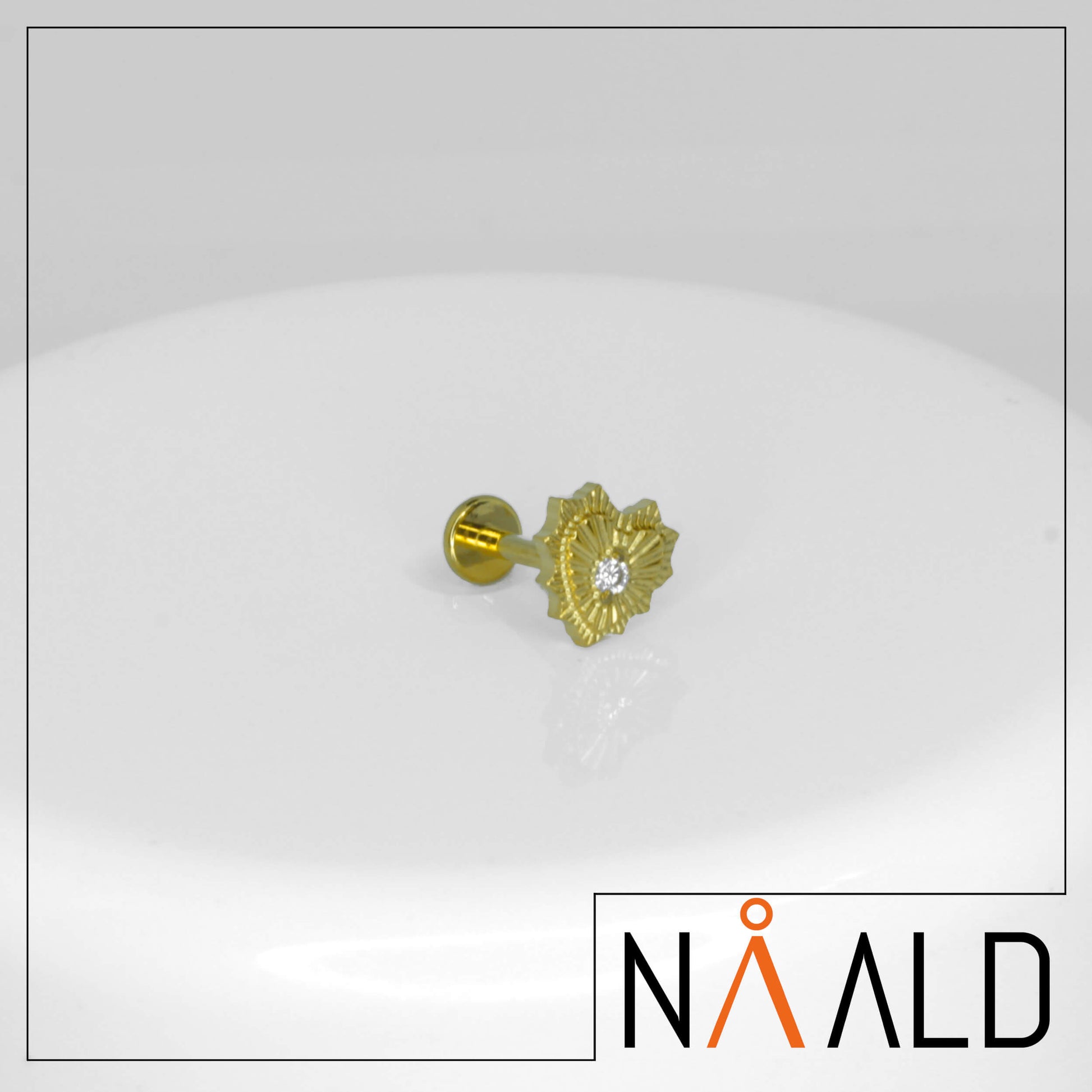 piercing coeur finition PVD OR